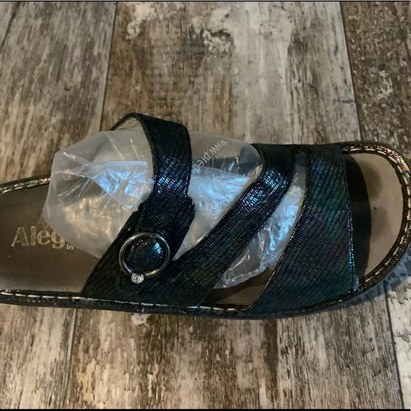 Alegria Colette Royal Sandal 42‎ 11 black multi colored - Picture 9 of 12
